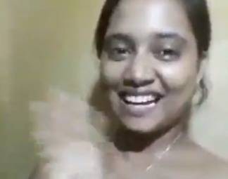 Busty desi MILF bathing stripping off her clothes