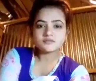 Beautiful village girl Babitha topless nude solo clip