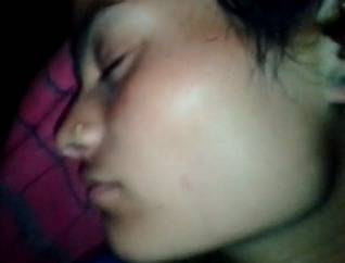 Indian sleeping village girl gets pussy explored MMS