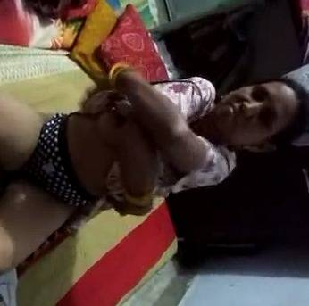 Aunty stripping clothes before sex MMS