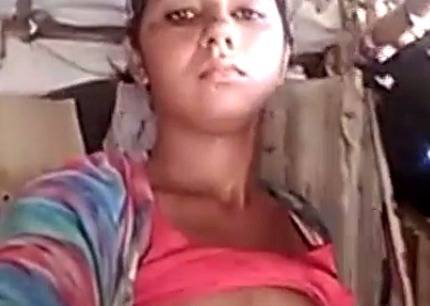 Cute village girl nude selfie