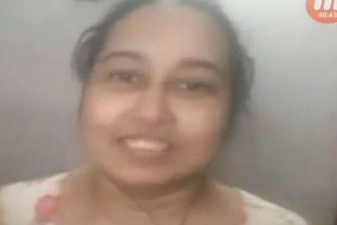 Bangladeshi lady bathroom video call