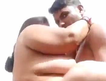 Chubby aunty lift and fuck in air