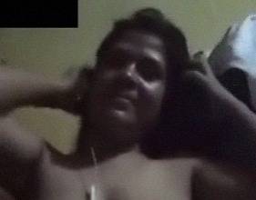 Naked strip tease video call of Indian hottie bitch