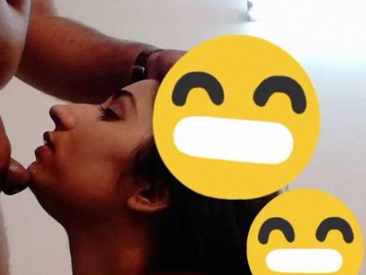 Punjabi bhabhi blowjob with cum on face