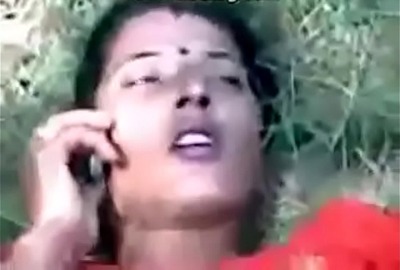 Outdoors blue film of a Punjaban with her lover