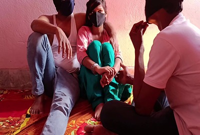 Watch A man fucks his wife with a stranger in a dehati sex video on Desi49