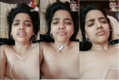 Desi porn of a Chennai girl masturbating on a video call