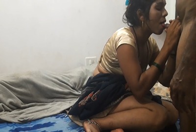 Wife sucks her devar’s dick beside her husband