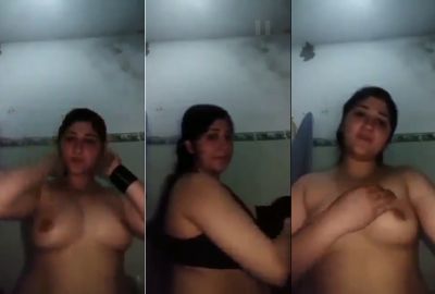 Lahore milf’s boob pressing Pakistani porn video