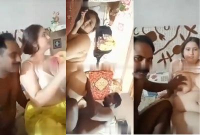Aunty - Rajasthani soldier's dehati porn with friend's busty wife - New Leaked Chudai Sex Desi MMS
