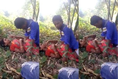 Watch Guys enjoy desi outdoor sex with a slut in the jungle on Desi49