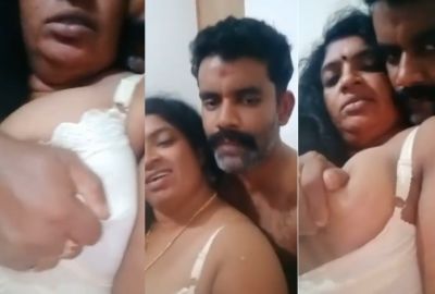 Telugu xxx video of a man squeezing a milf's big boobs