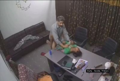 Watch CCTV records boss's desi office sex with his employee on Desi49