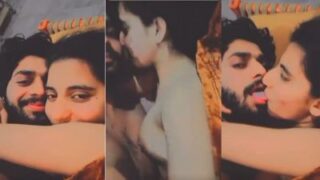 Muslim guy and his GF make a nude video call during sex