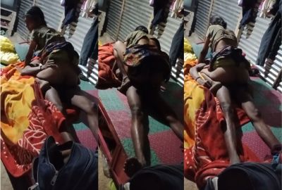 Village couple fucks at midnight in Indian sex video