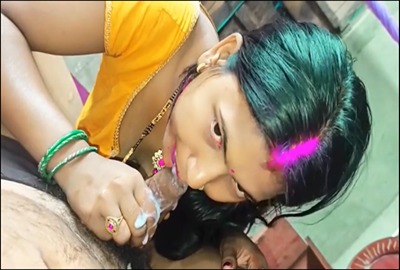 Patna lady drinks husband's cum in Bihari sex video