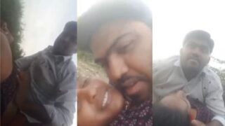 Bihari couple fucks in an open area in outdoor sex MMS