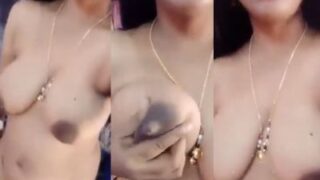Telugu xxx video of a sexy lady showing her soft boobs