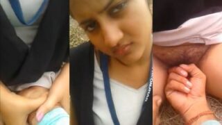 Hot college girl sex video of getting fingered outdoors