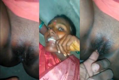 Man fingers a lady from Vellore in the Tamil aunt sex video