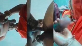 Desi sex MMS of a Bhabhi making a dick hard before sex