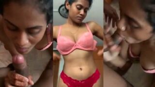 Man gets a blow job and licks pussy in Tamil sex video
